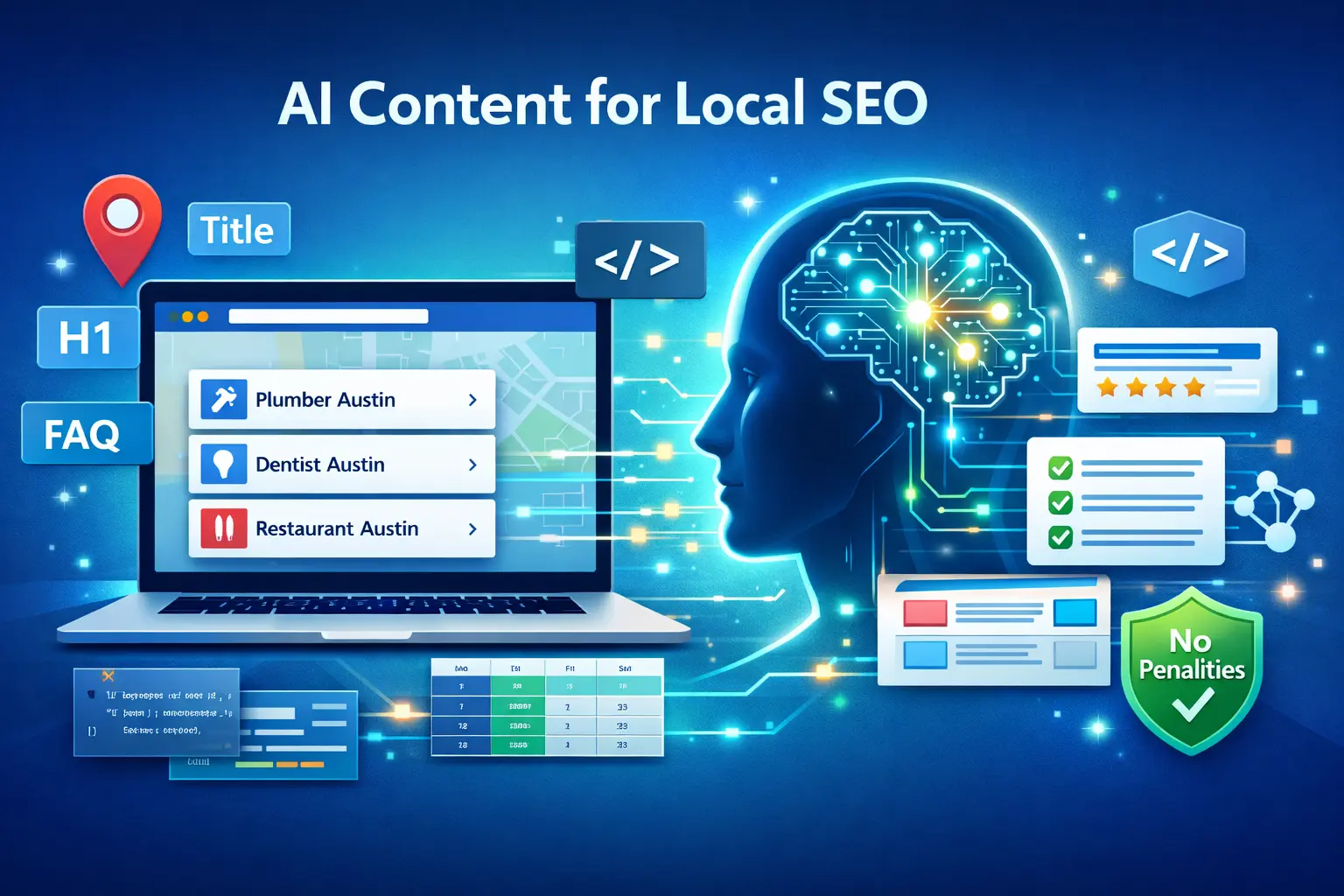 ai content for local seo directory workflows city pages listing templates