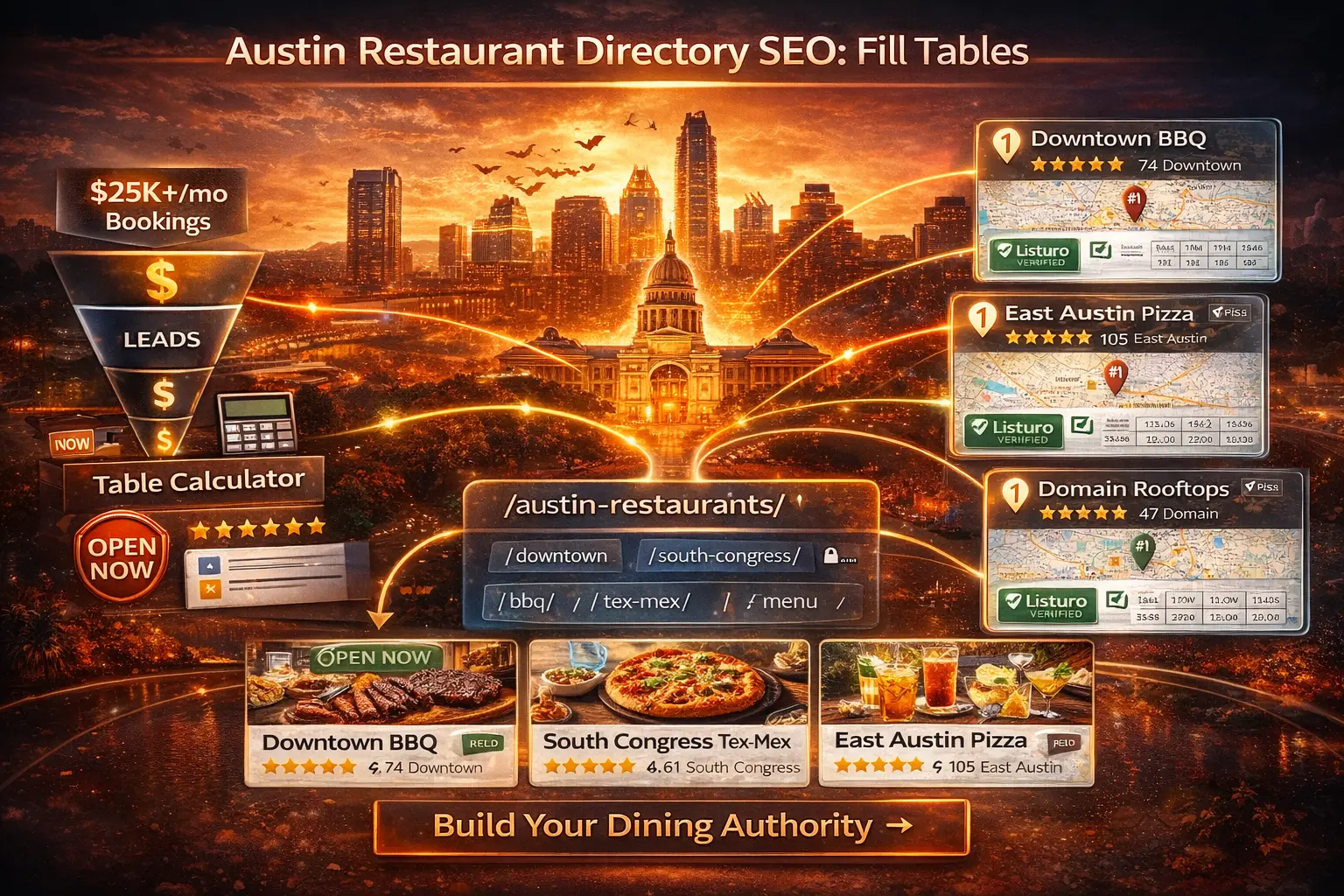 Austin Restaurant Directory SEO Listuro