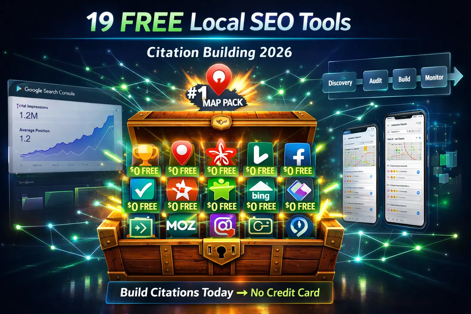 Free Local SEO Tools Citation Building Treasure Chest 2026