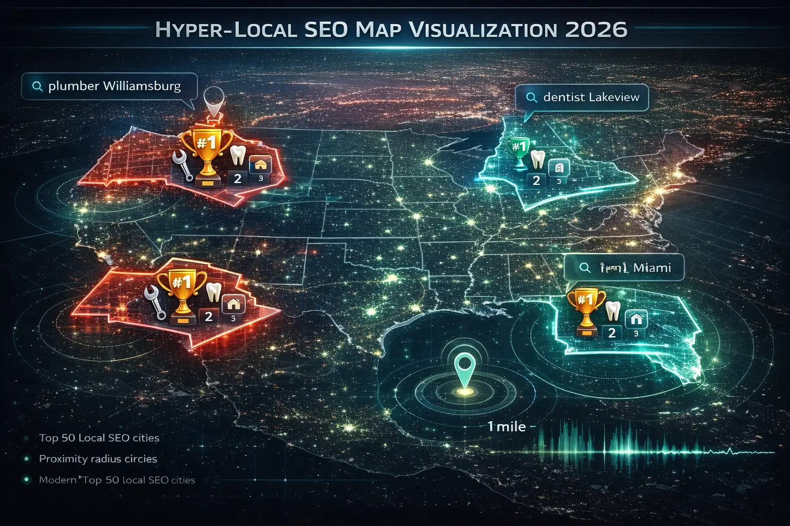 Google Maps Neighborhood Polygons Hyper Local SEO USA